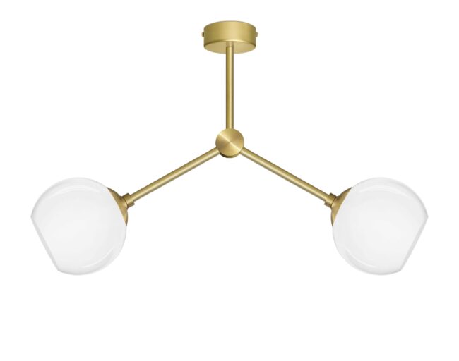 Minimalistyczna mosiężna złota lampa wisząca G-S2