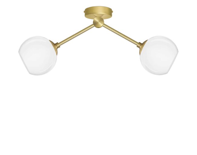 Krótka złota mosiężna lampa sufitowa G-S2K