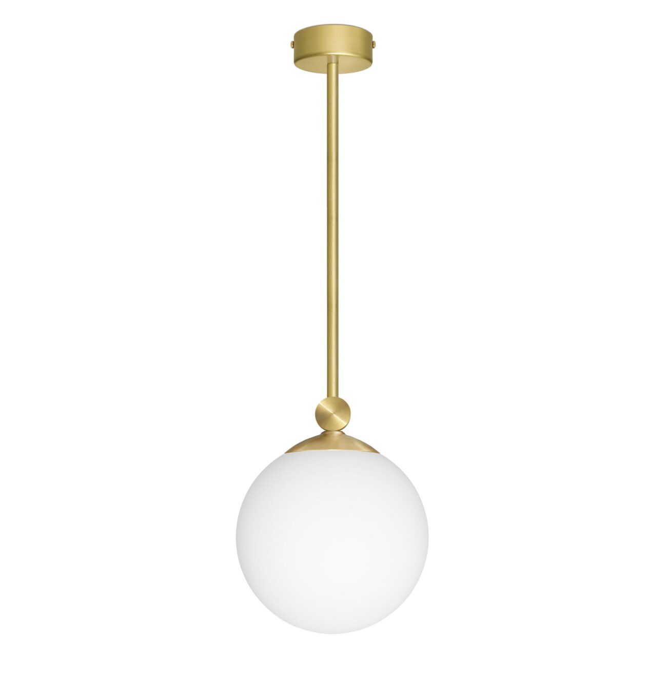 Złota lampa z kloszem kulą 20cm GP-S1D