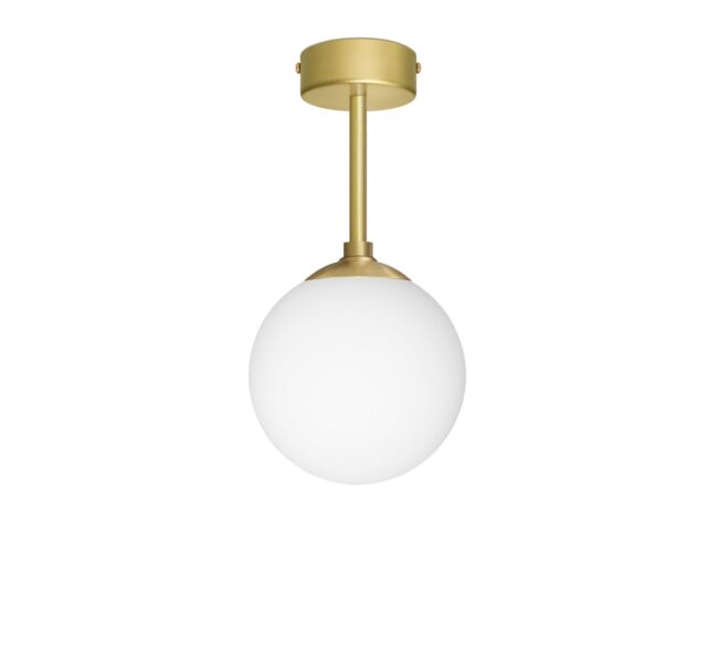 Krótka sufitowa lampa z kloszem kulą GP-S1B