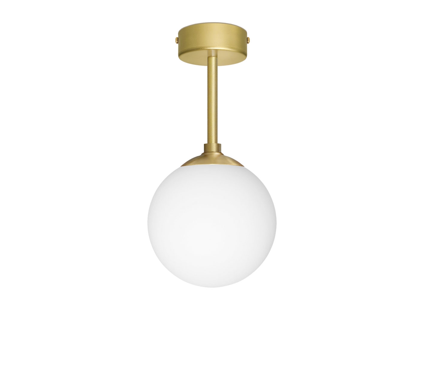 Krótka sufitowa lampa z kloszem kulą GP-S1B