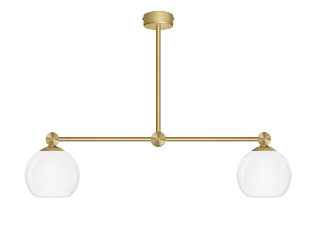 Prosta złota mosiężna lampa wisząca G-S2L