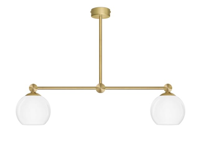 Prosta złota mosiężna lampa wisząca G-S2L