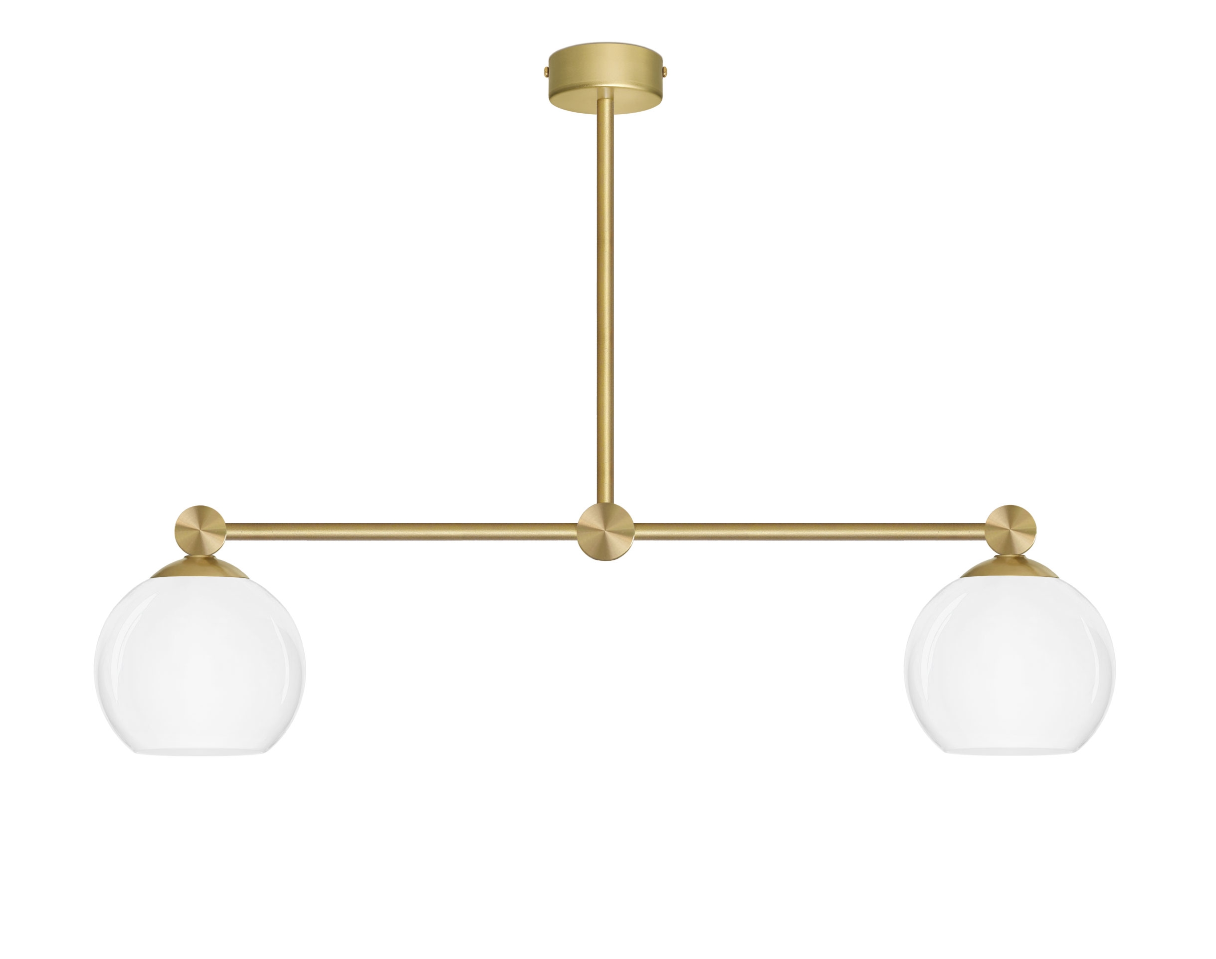 Prosta złota mosiężna lampa wisząca G-S2L