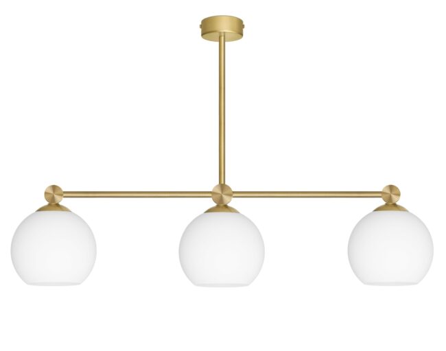 Złota lampa wisząca mosiądz szczotkowany KM-S3L