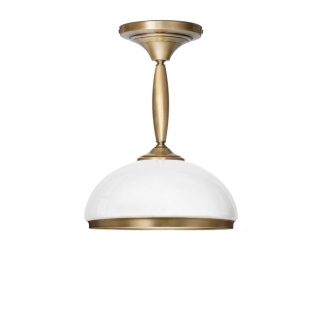 Krótka lampa mosiężna z 1 kloszem CR-S1K