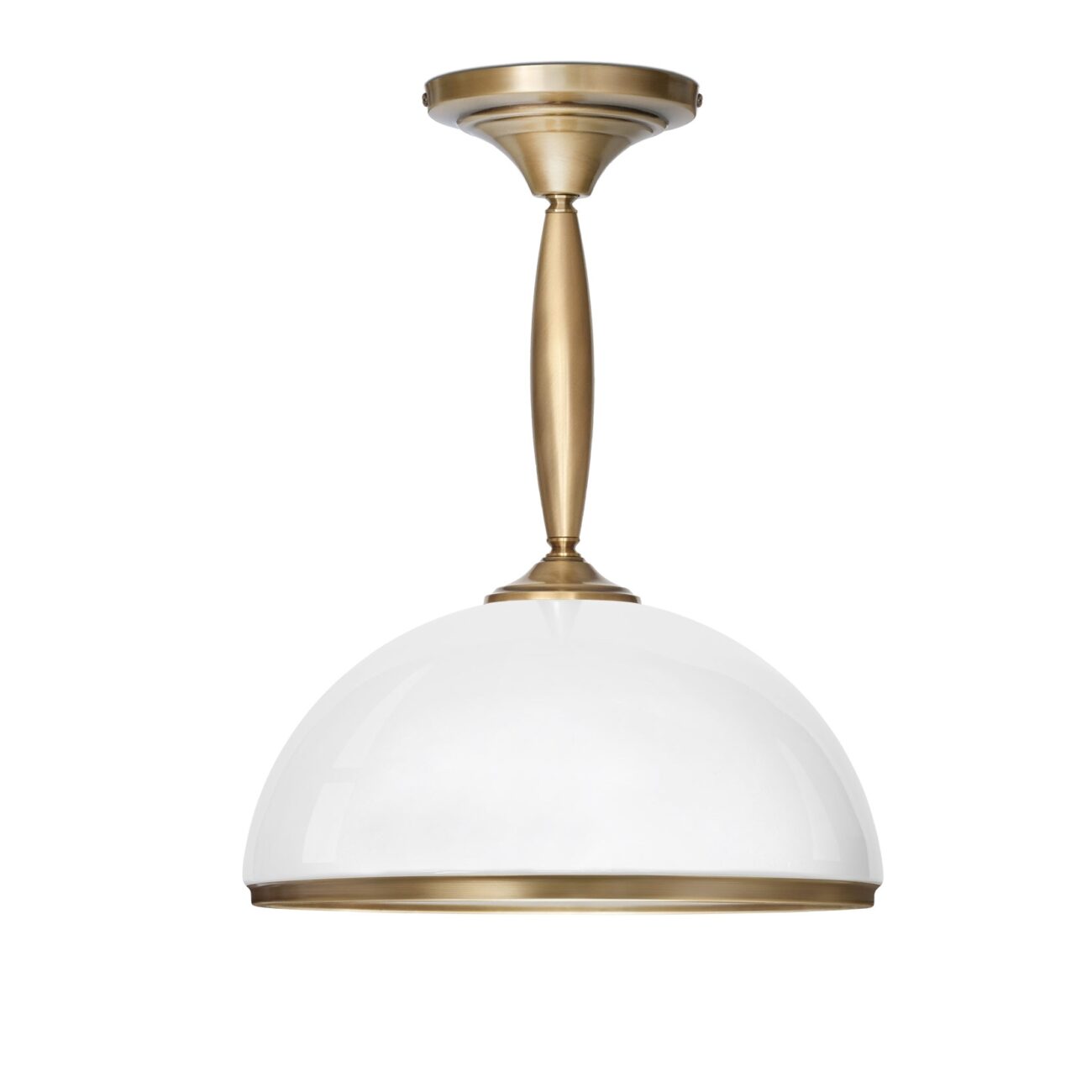 Krótka lampa mosiężna z dużym kloszem CR-S1KD