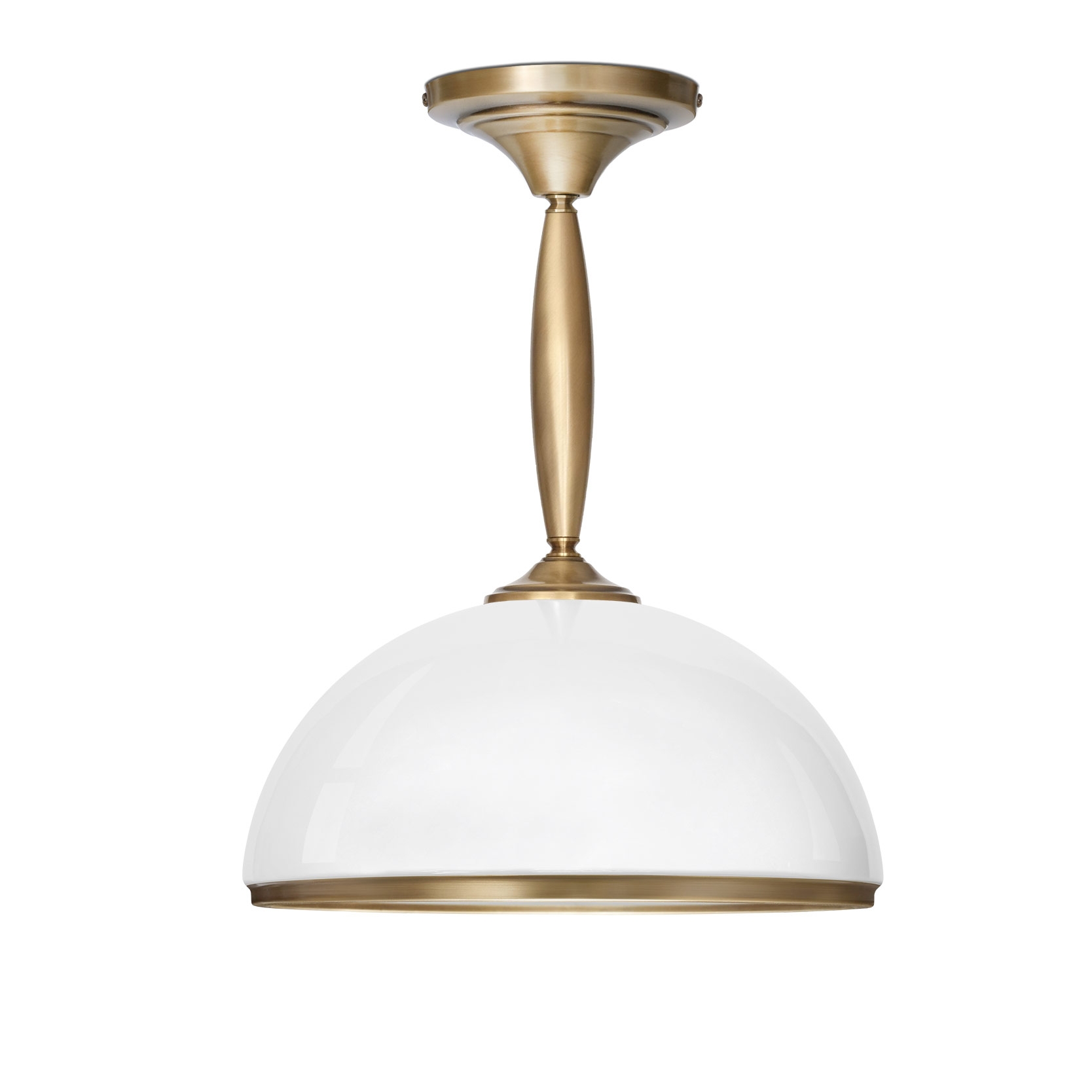 Krótka lampa mosiężna z dużym kloszem CR-S1KD