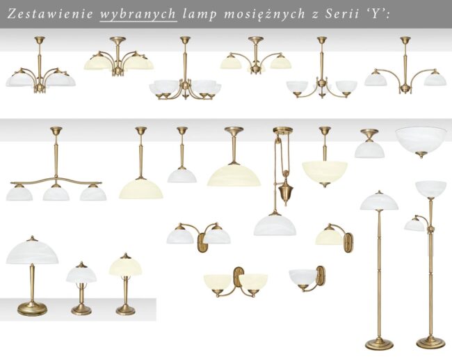 Mosiężna lampa nocna Y-B1