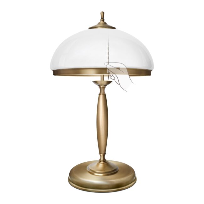 Elegancka lampa na komodę z łańcuszkiem CR-B2-L