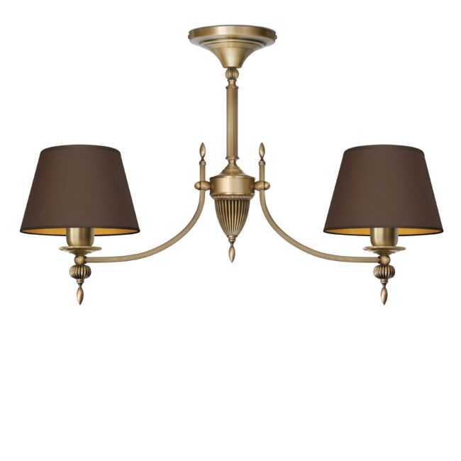 Lampa wisząca z dwoma abażurami A-S2AKm