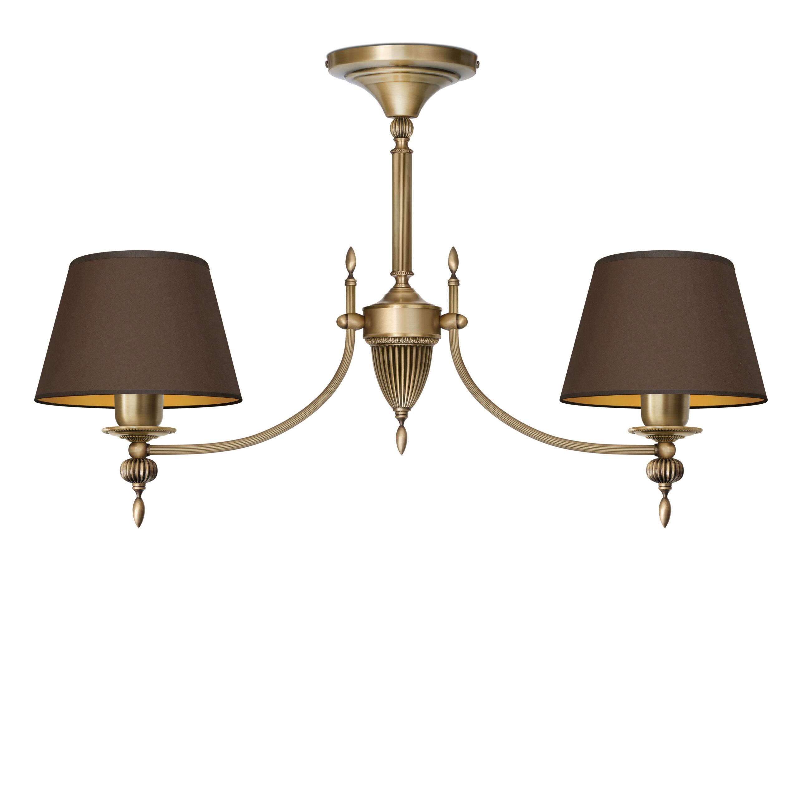 Lampa wisząca z dwoma abażurami A-S2AKm