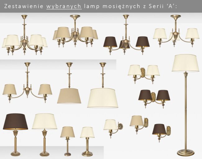 Elegancki żyrandol 5-ramienny A-S5m