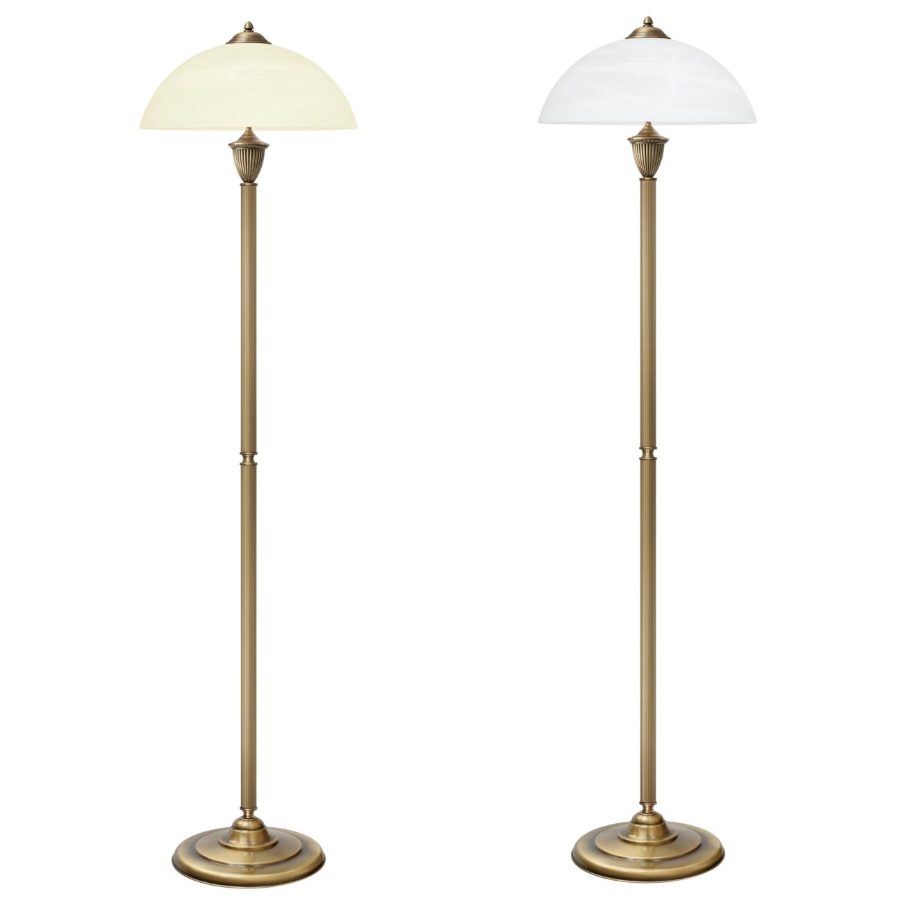 Patynowana lampa podłogowa do salonu AK-P1D