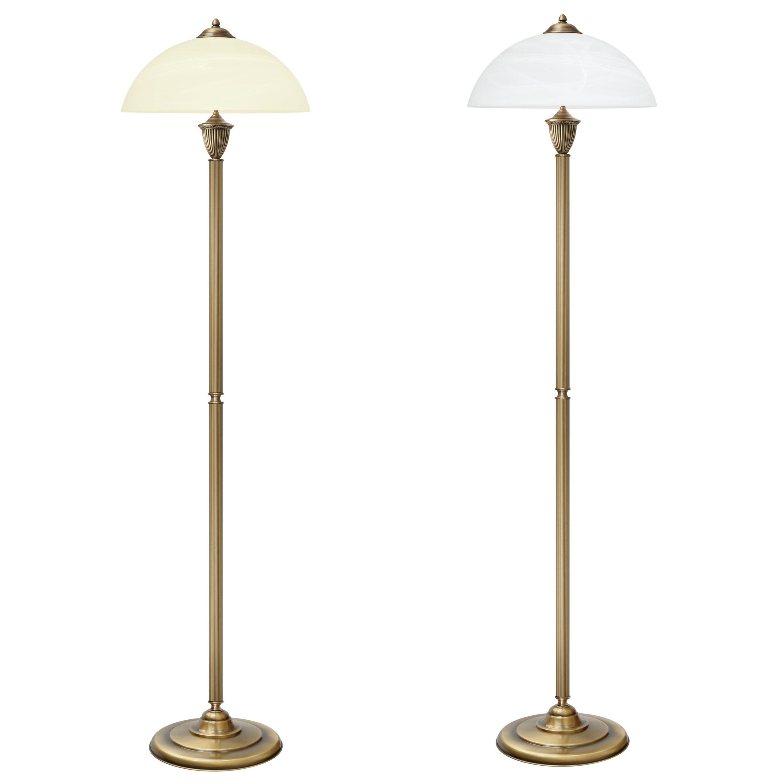 Patynowana lampa podłogowa do salonu AK-P1D