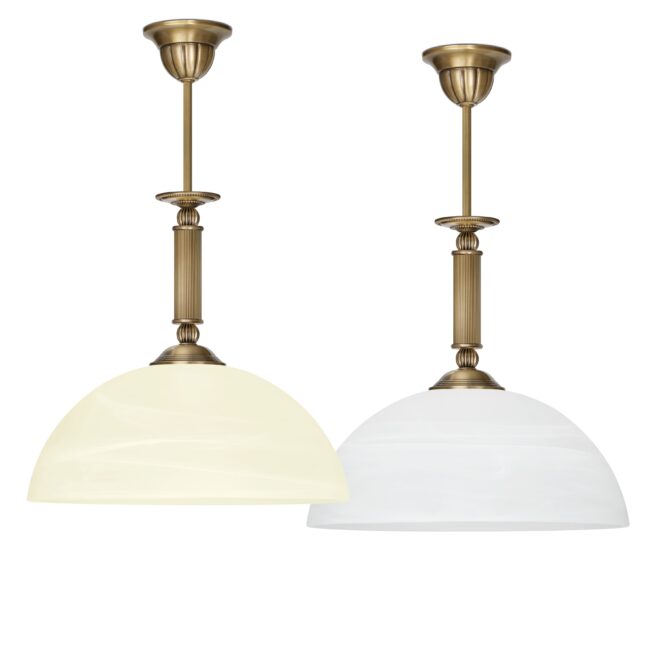 Lampa mosiężna z 1 kloszem H-S1