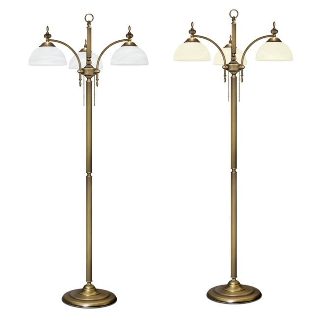 Lampa podłogowa z mosiądzu H-P3