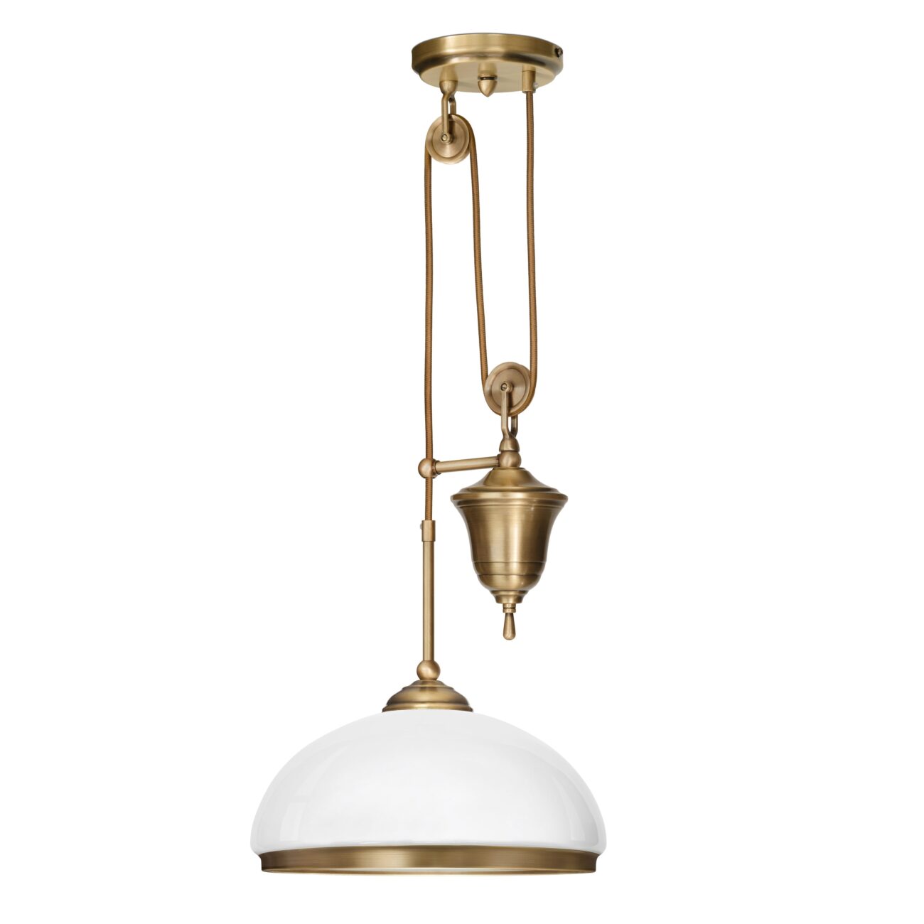 Patynowana lampa z przeciwwagą z mosiądzu CR-S1P