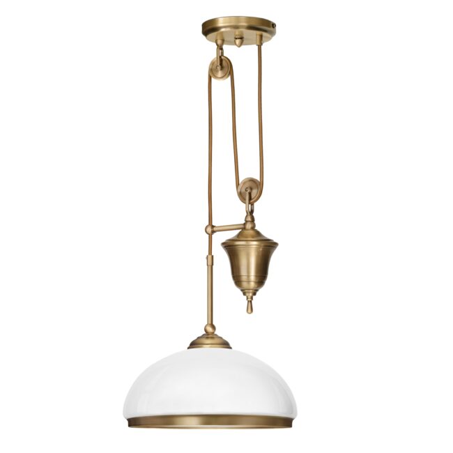 Patynowana lampa z przeciwwagą z mosiądzu CR-S1P