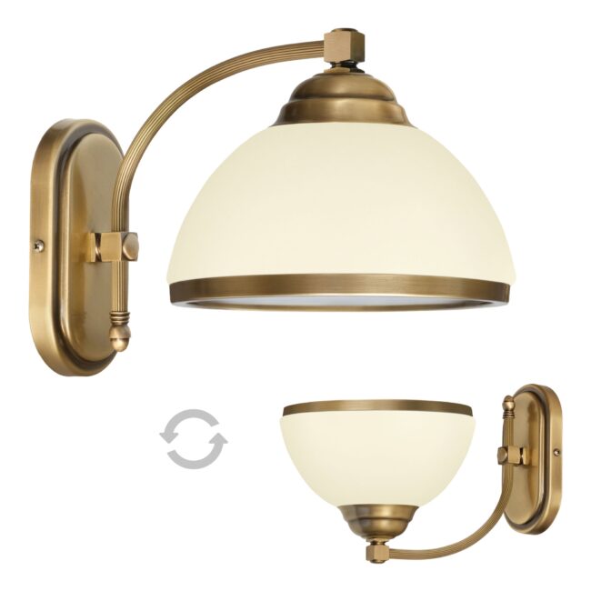 Klasyczny kinkiet mosiężny R-K1E