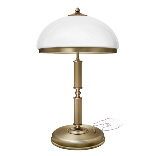 Duża złota biurkowa lampa mosiężna R-B2-P