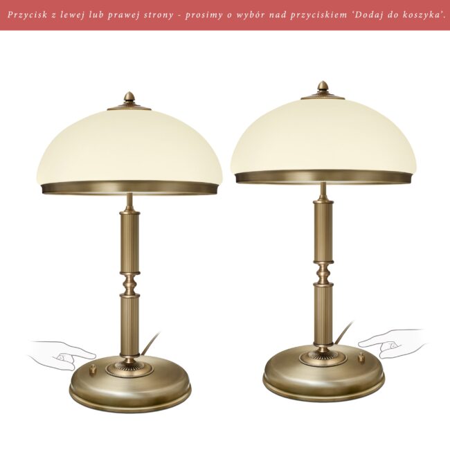 Lampa na komodę z amplą R-B2E-P