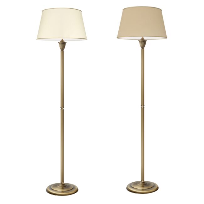Złota lampa podłogowa do salonu L-P1B