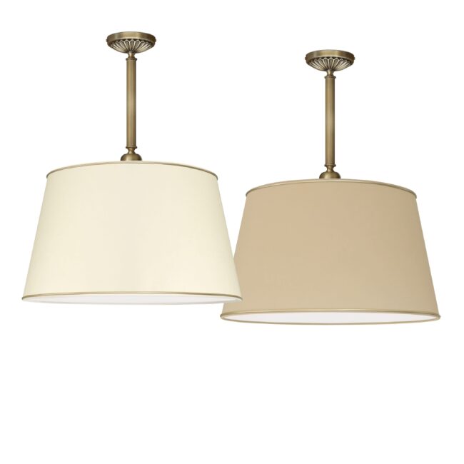 Lampa mosiężna z abażurem LB-S1