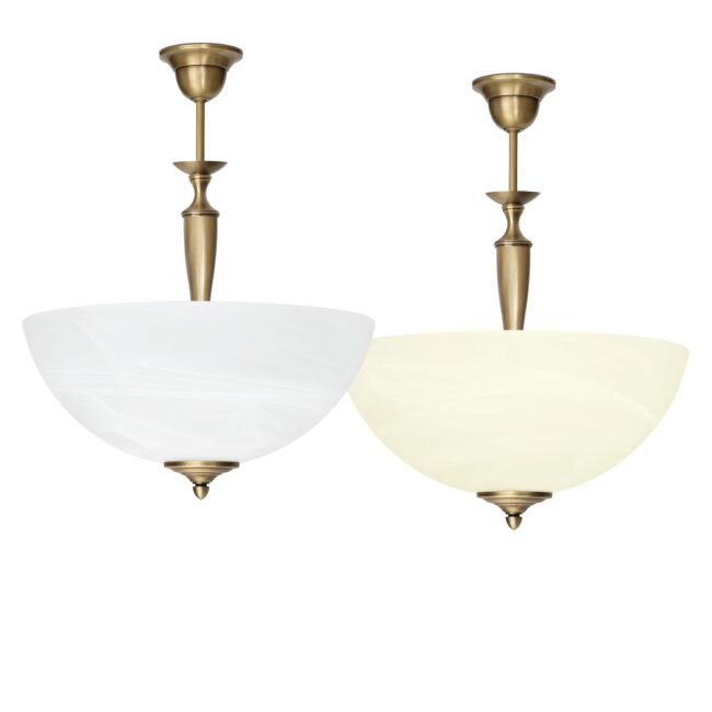 Lampa mosiężna z 1 kloszem P-S1AD