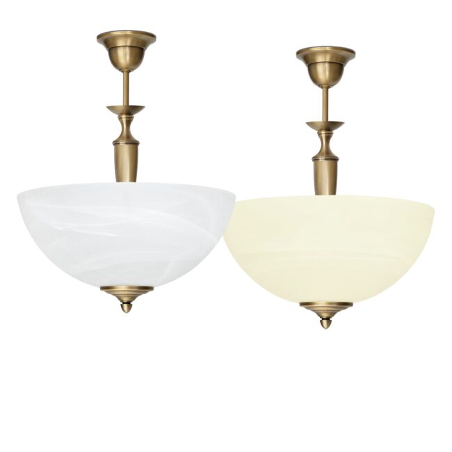 Lampa mosiężna z 1 kloszem P-S1A