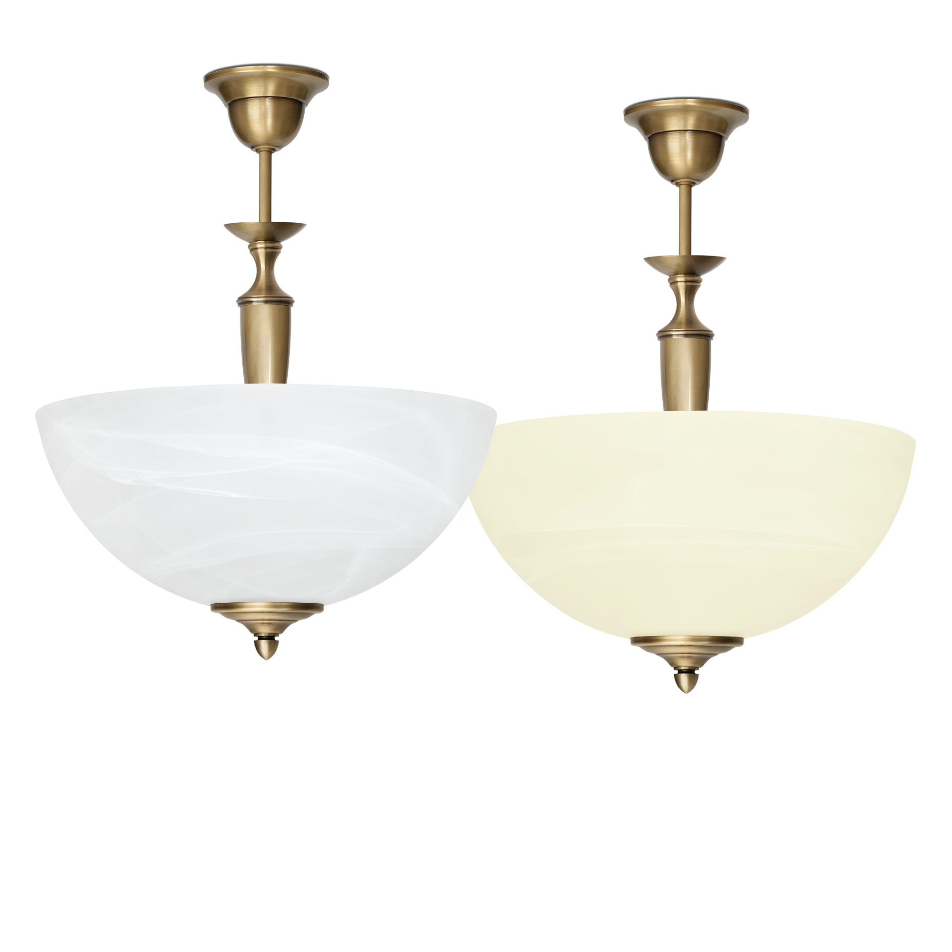 Lampa mosiężna z 1 kloszem P-S1A