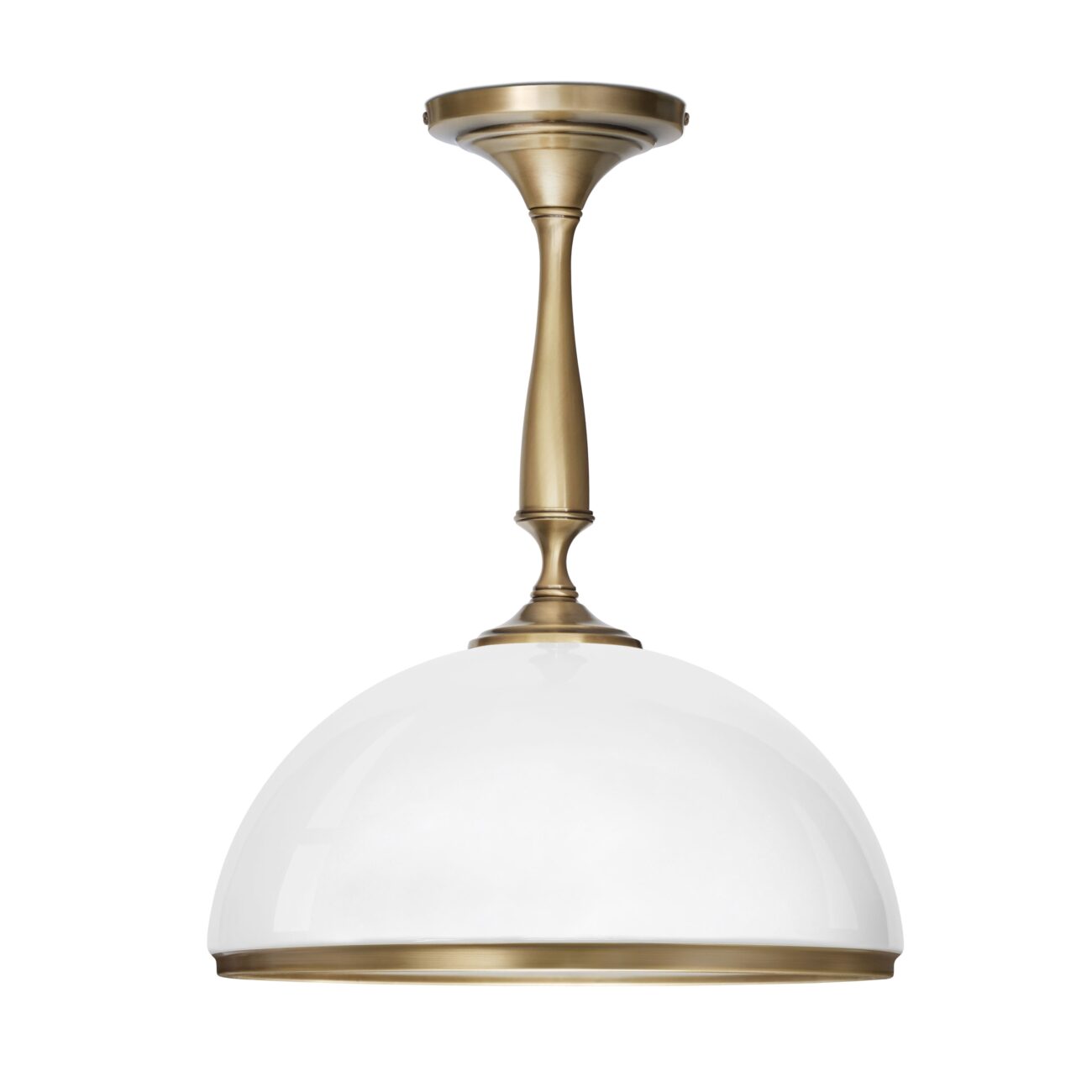 Złota lampa nad stół z dużym kloszem PR-S1KD