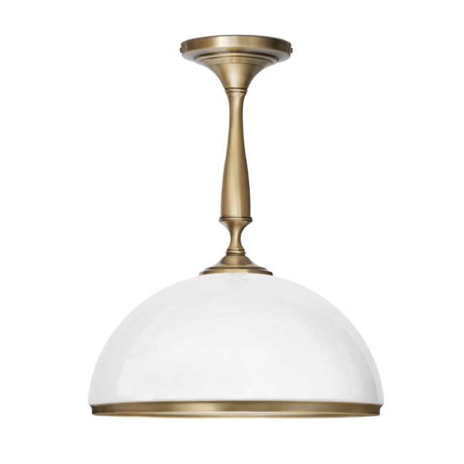 Złota lampa nad stół z dużym kloszem PR-S1KD