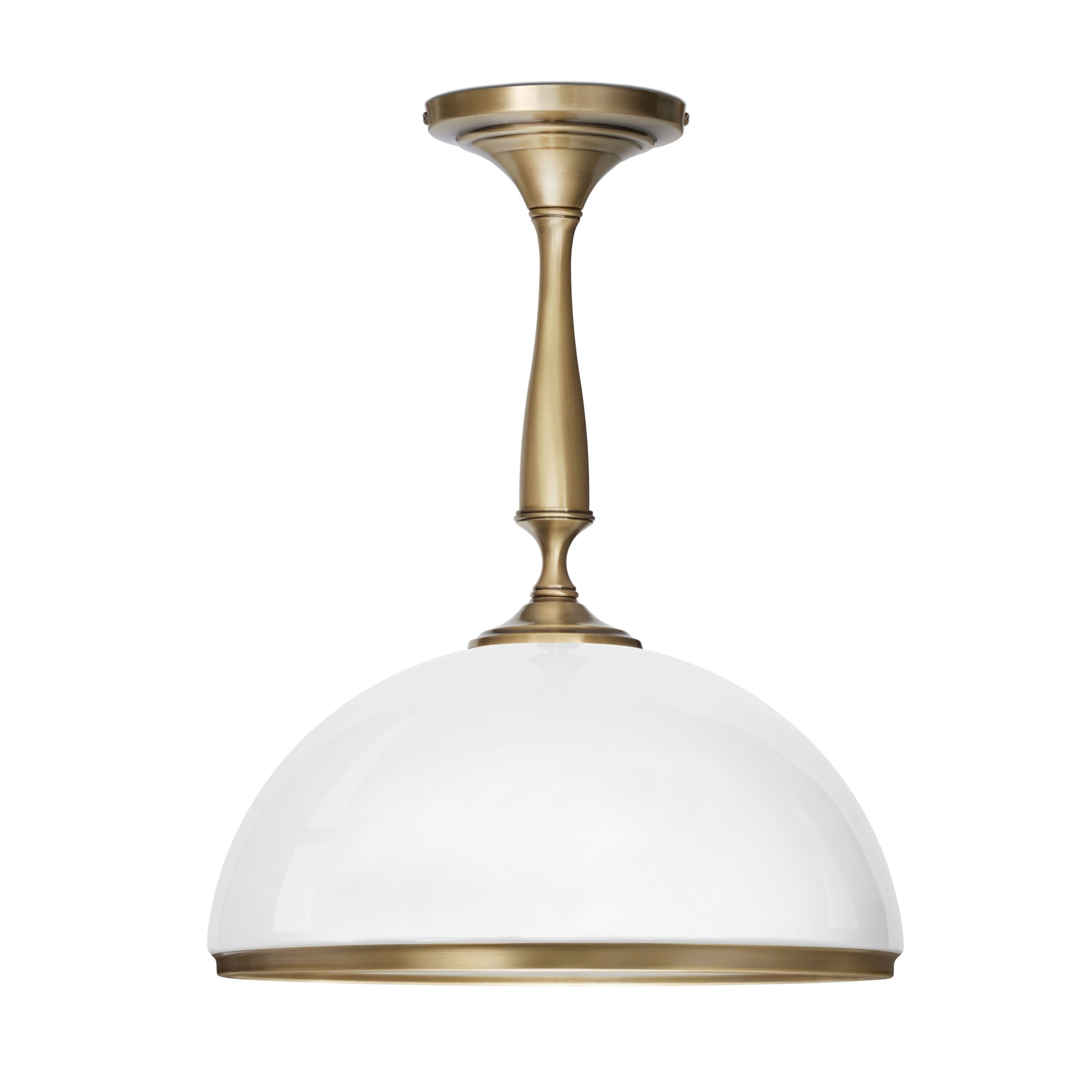 Złota lampa nad stół z dużym kloszem PR-S1KD