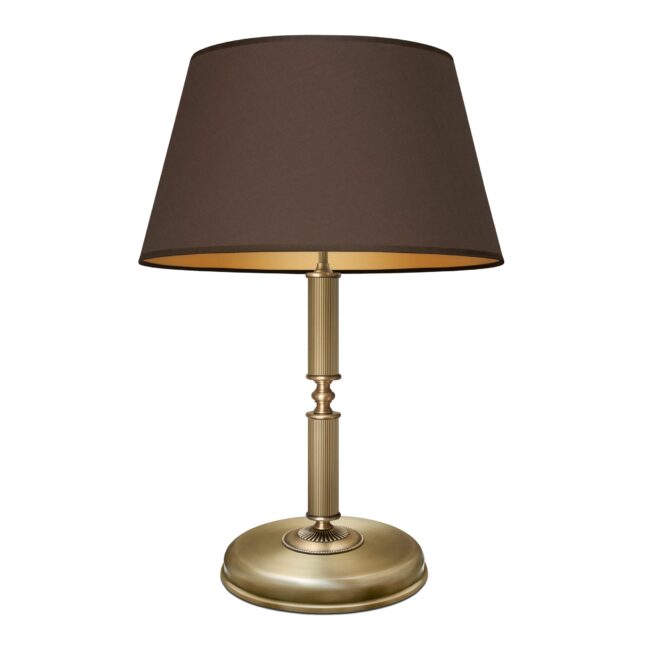 Wysoka lampa biurkowa z mosiądzu L-B2m