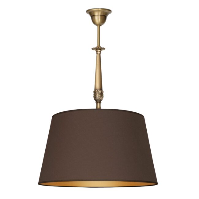 Lampa mosiężna z 1 abażurem NA-S1m