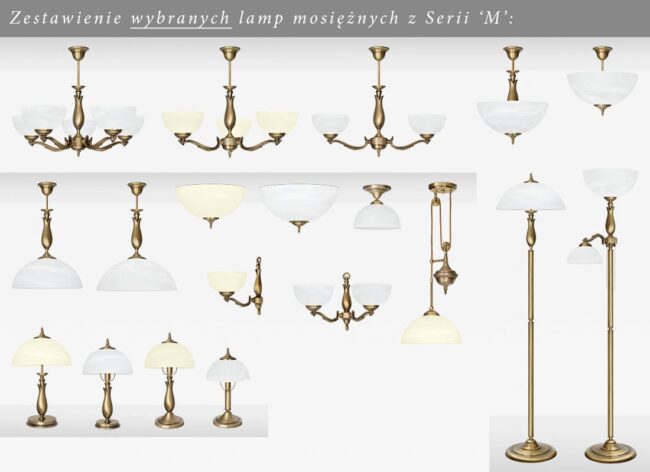 Mosiężna lampa nocna M-B1U