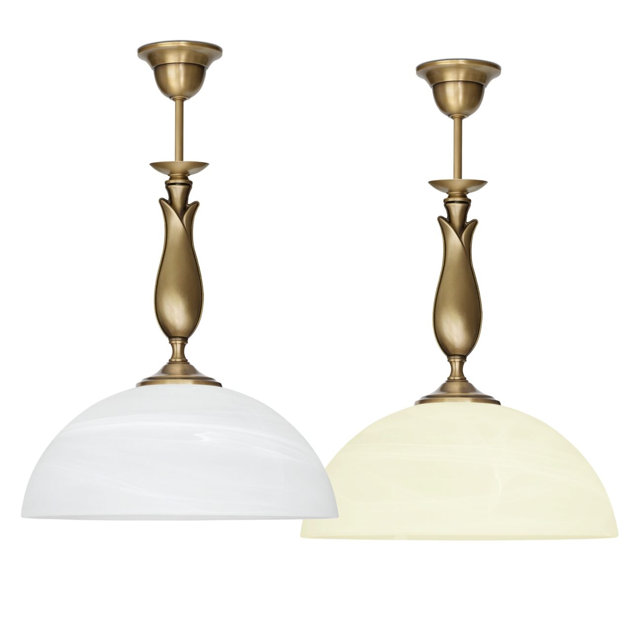 Lampa mosiężna z 1 kloszem M-S1