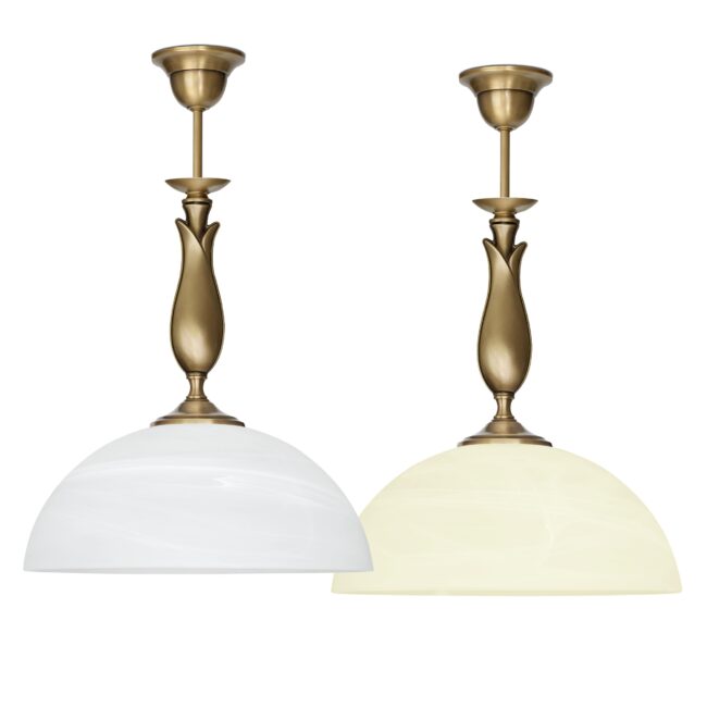 Lampa mosiężna z 1 kloszem M-S1