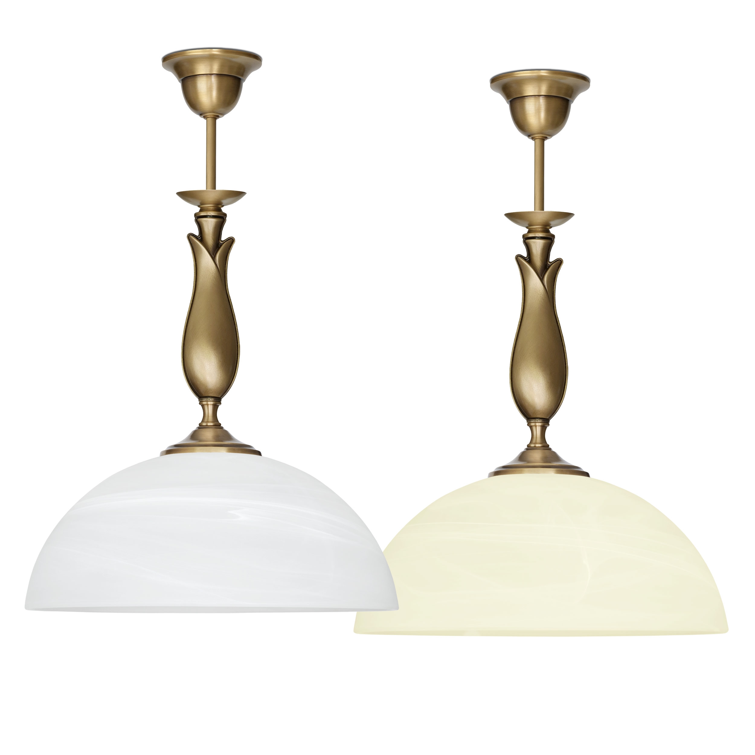Lampa mosiężna z 1 kloszem M-S1