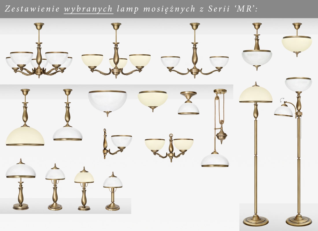 Klasyczna lampa podłogowa MR-P1AE - obrazek 3