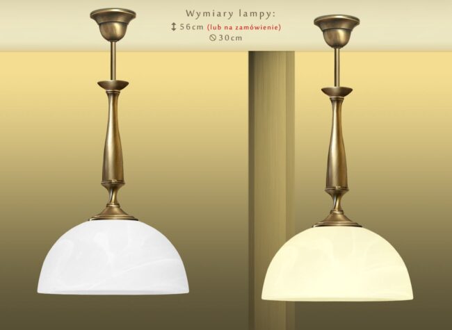 Lampa sufitowa mosiężna P-S1B