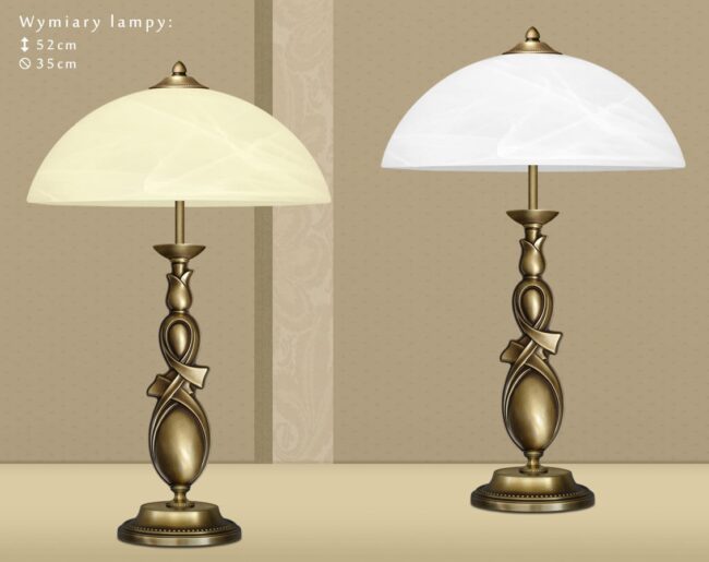 Mosiężna lampa na komodę D-B2B