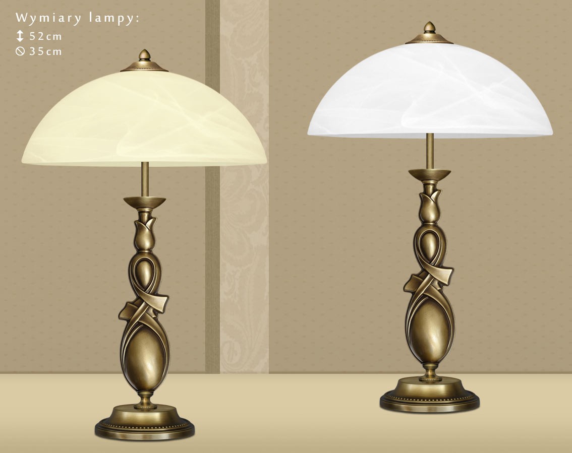 Mosiężna lampa na komodę D-B2B