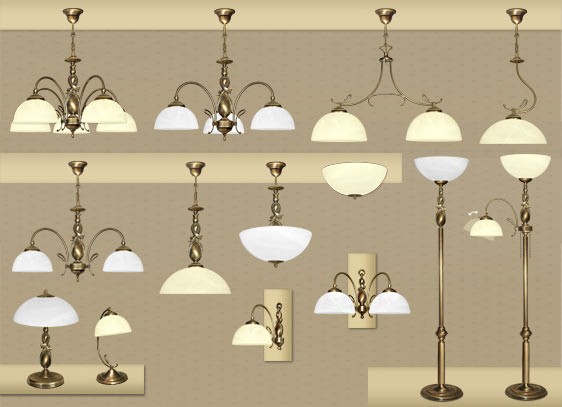 Klasyczny kinkiet z mosiądzu D-K2