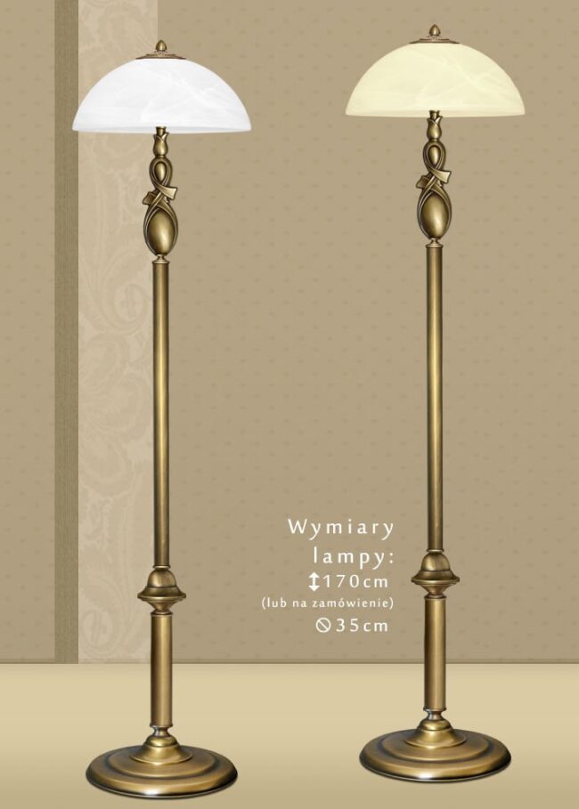 Mosiężna lampa podłogowa D-P1