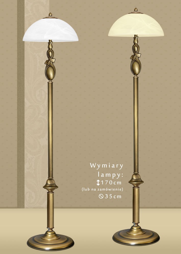 Mosiężna lampa podłogowa D-P1