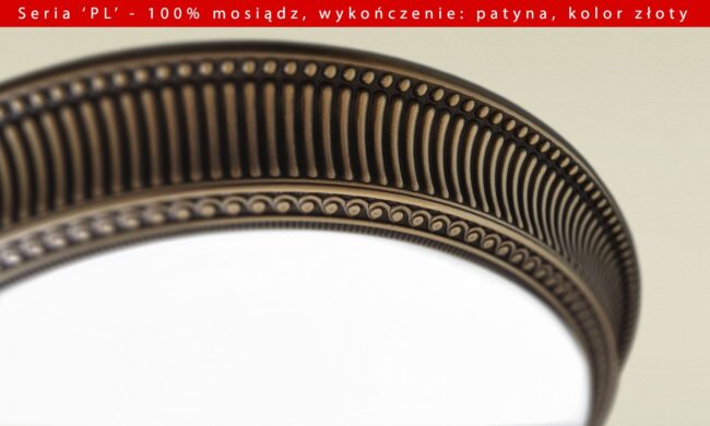 Bogaty plafon mosiężny PL-AL2