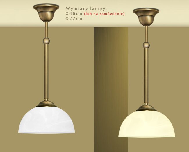 Klasyczna lampa sufitowa U-S1M