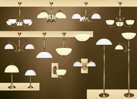 Lampa sufitowa mosiężna N-S1AC